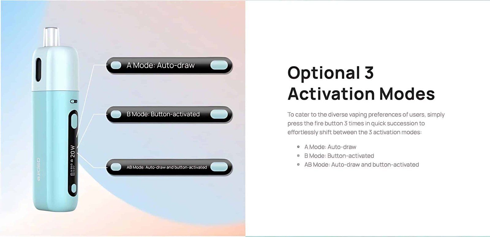 小煙主機 ASPIRE FLUFFI
