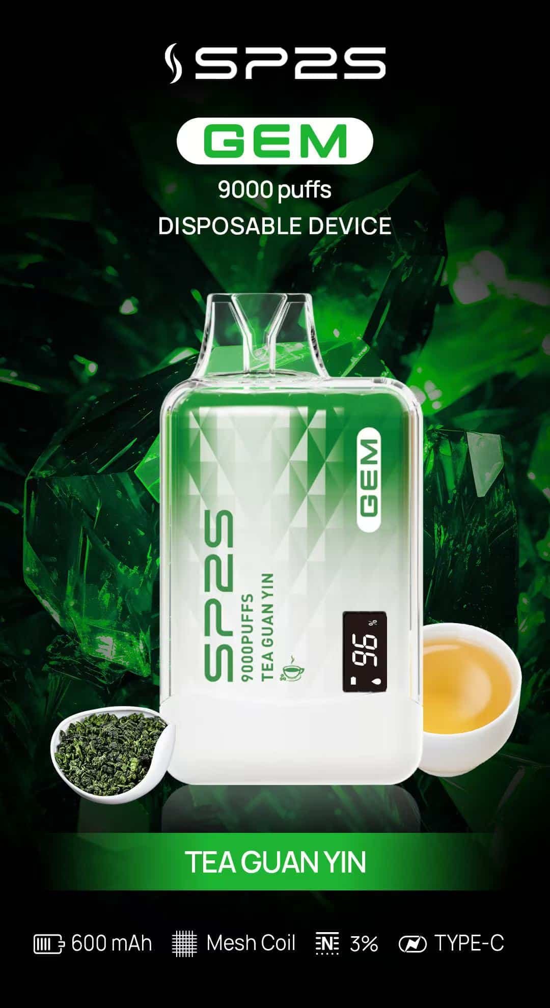 SP2S GEM 9000 PUFFS 拋棄式電子煙 一次性霧化桿 6 SP2S GEM 9000 PUFFS 拋棄式電子煙 一次性霧化桿:圖片 6