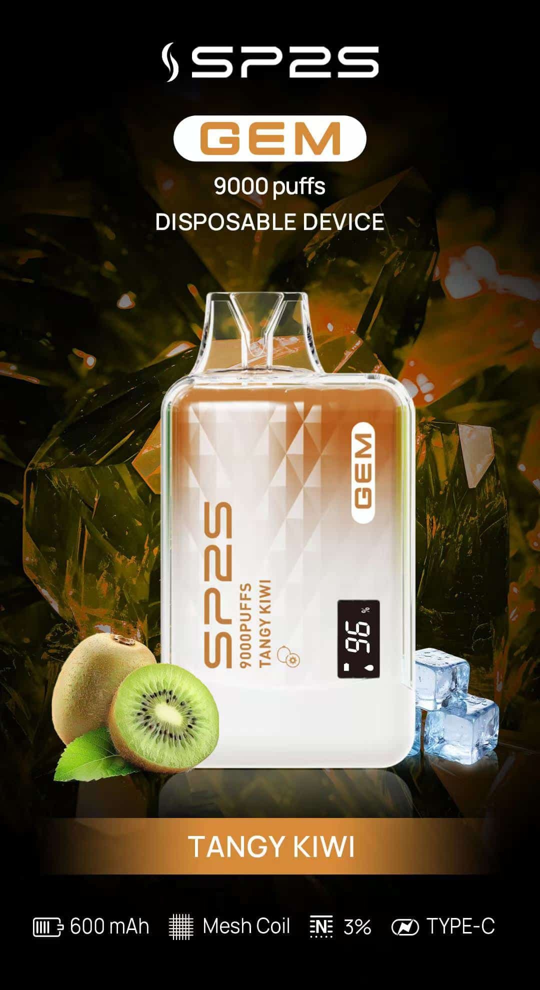 SP2S GEM 9000 PUFFS 拋棄式電子煙 一次性霧化桿 4 SP2S GEM 9000 PUFFS 拋棄式電子煙 一次性霧化桿:圖片 4