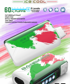 Bangking Ice Cool 60000 Puffs 超大容量拋棄式電子煙 五檔涼度可調一次性煙桿 19 Bangking 大容量可調冰一次性電子煙