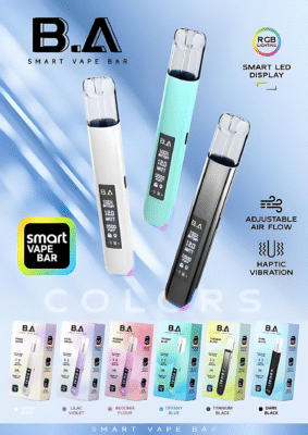 BA主機 B.A SMART VAPE BAR一代通用發光大屏霧化桿 現貨 4 B.A Smart Vape Bar 主機